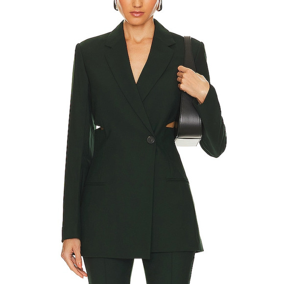 Helmut Lang 'Slash' Green Blazer Size 2